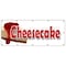 Signmission CHEESECAKE BANNER SIGN bakery crust cream cheese strawberry cake baker B-120 Cheesecake - alternate 1